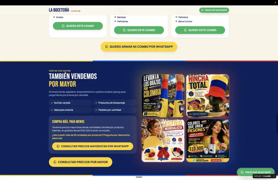 Ejemplo de landing publicada
